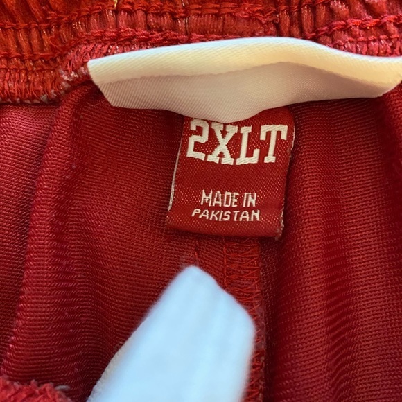 Miami Heat Mitchell & Ness Size 2XLT‎ Spellout Athletic Shorts Red & Black - Picture 5 of 7